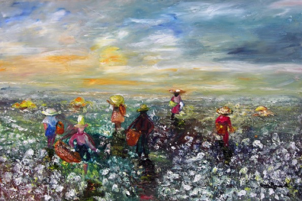 Fields of Cotton (24"x36")
#0513 Fields of Cotton (24"x36")
#0513